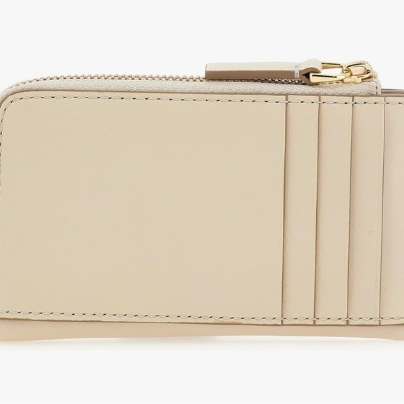 Marc Jacobs Snapshot Cream Zip Card Holder Wallet - Picture 4 of 5